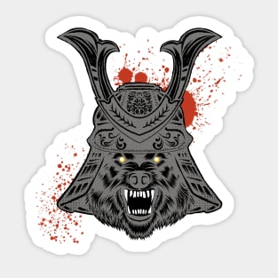 Samurai Wolf Sticker